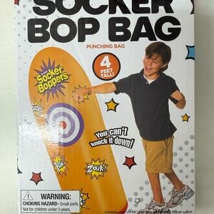 Socker Bop Inflatable Punching Bag ~ 4 Feet Tall!! New & Sealed